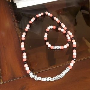 Bracelet and necklace set